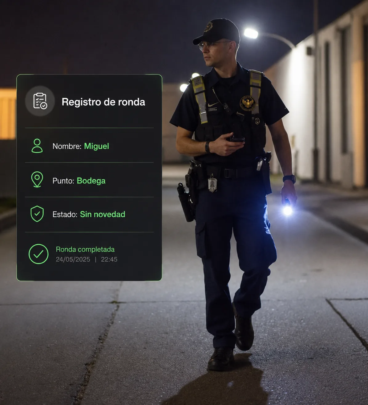 Registro de ronda digitalizada